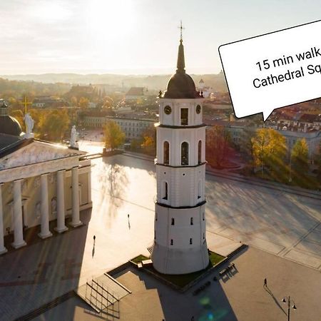 Slucko Central Studio Apartment Near River Vilnius Bagian luar foto